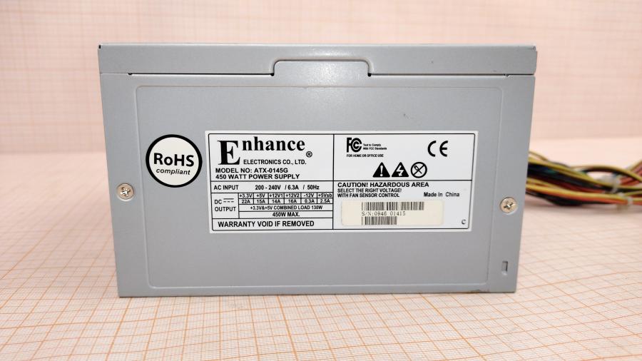 219-080-001 БП ATX v2.2 Enhance electronics ATX-0145G #2