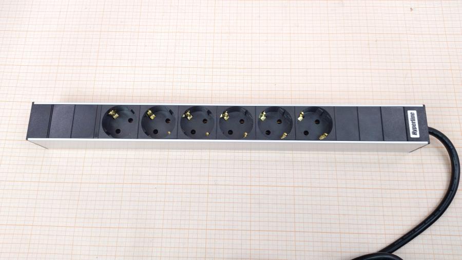 218-058-001 Блок силовых розеток HYPERLINE SHT19-6SH-2.5EU #2