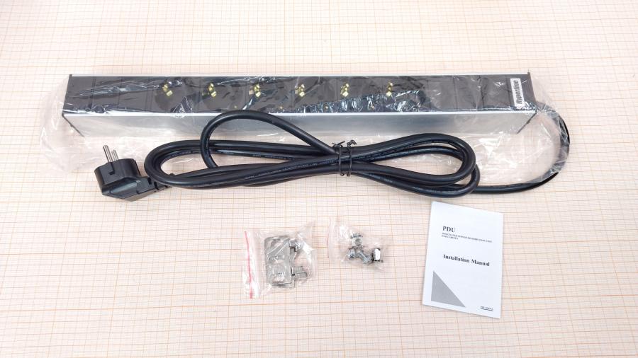218-058-001 Блок силовых розеток HYPERLINE SHT19-6SH-2.5EU #7
