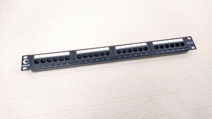 218-059-001 Патч-панель Cabeus PL-24-CAT.5E-Dual IDC (7000c) #1