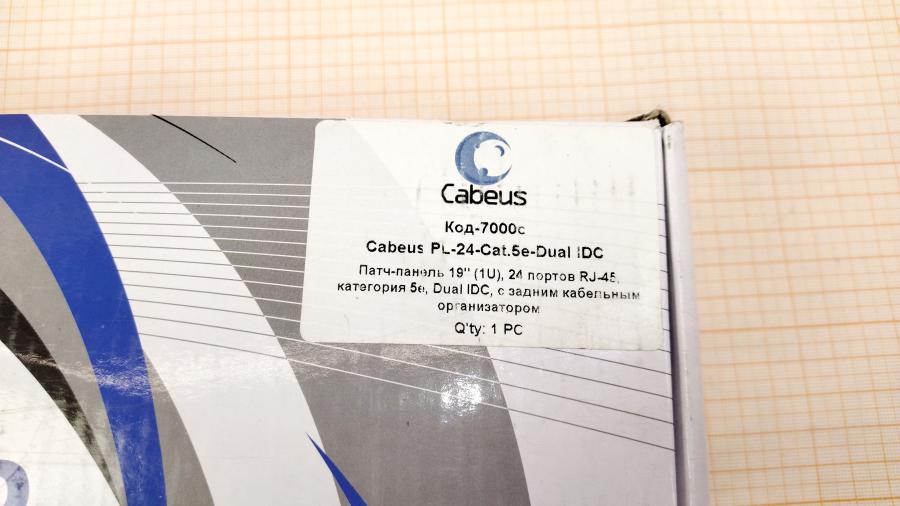 218-059-001 Патч-панель Cabeus PL-24-CAT.5E-Dual IDC (7000c) #5