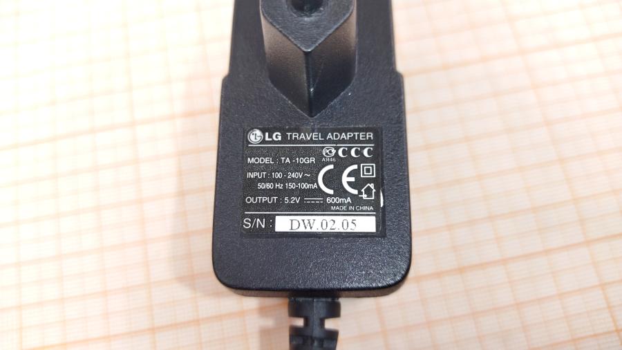 218-062-001 СЗУ для мобильных устройств LG TA-10GR #3