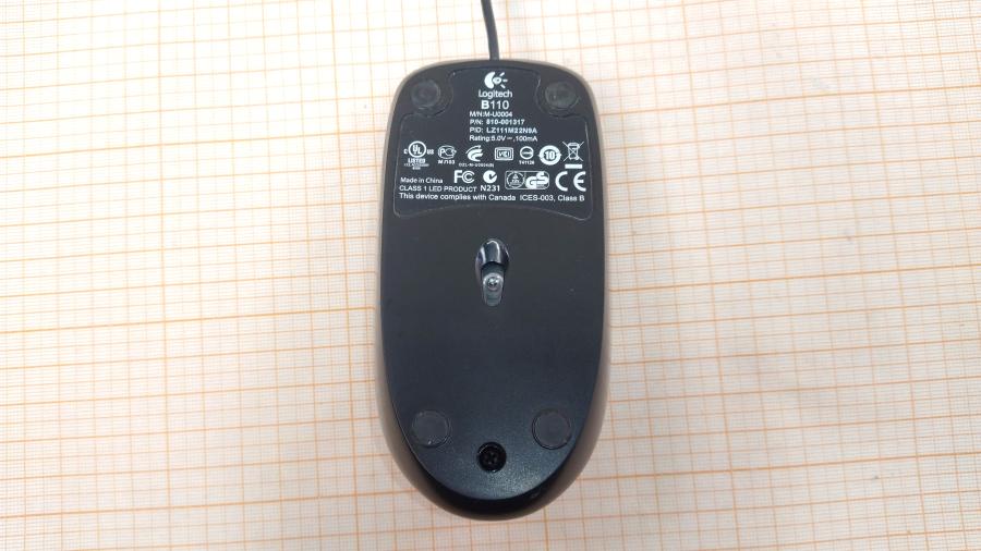 219-085-001 Мышь проводная Logitech B110 #3