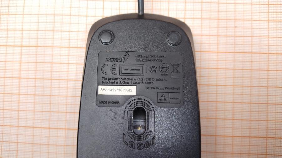 219-086-001 Мышь проводная Genius NetScroll 200 (PS/2) #4