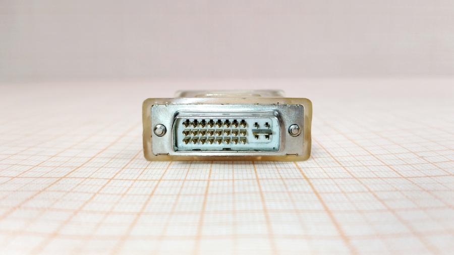 218-104-001 Переходник DVI - VGA  VGA (F) - DVI-I Dual link (M) #3