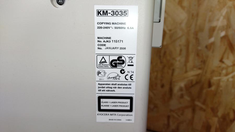 220-001-001 Копир KYOCERA KM-3035 #37