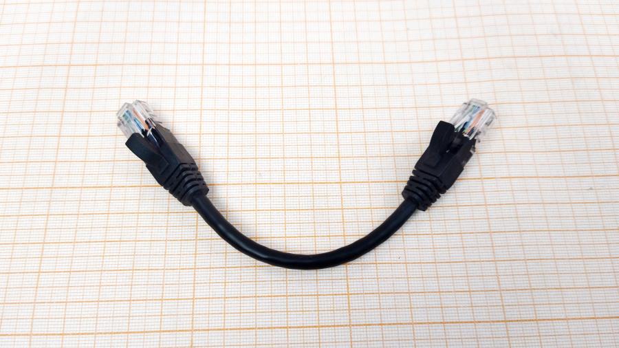 218-125-001 Патч-корд  U/UTP Cat.5E 0.15m Чёрный #1