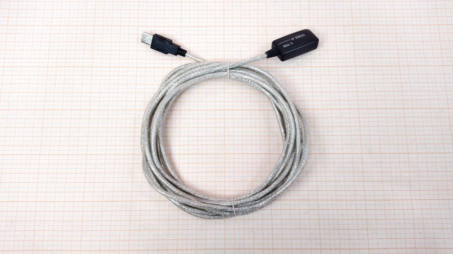218-142-001 Удлинитель USB Z-TEK Active USB A (M) - USB A (F) 5m SL #1