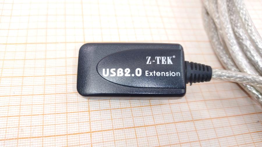 218-142-001 Удлинитель USB Z-TEK Active USB A (M) - USB A (F) 5m SL #2