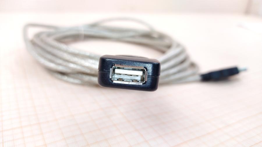 218-142-001 Удлинитель USB Z-TEK Active USB A (M) - USB A (F) 5m SL #3