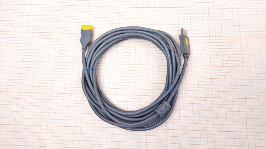 218-143-001 Удлинитель USB  JING HUA USB A (M) - USB A (F) 5m FB #1