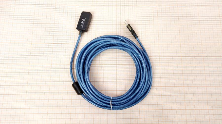 218-148-001 Удлинитель USB  Active USB A (M) - USB A (F) 10m BL FB #1