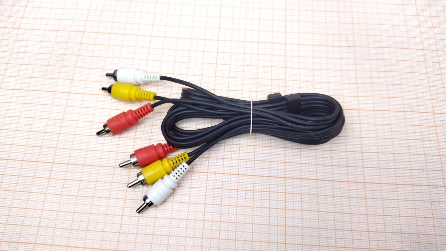218-178-001 RCA video cable  1.5m/2x3RCA #1