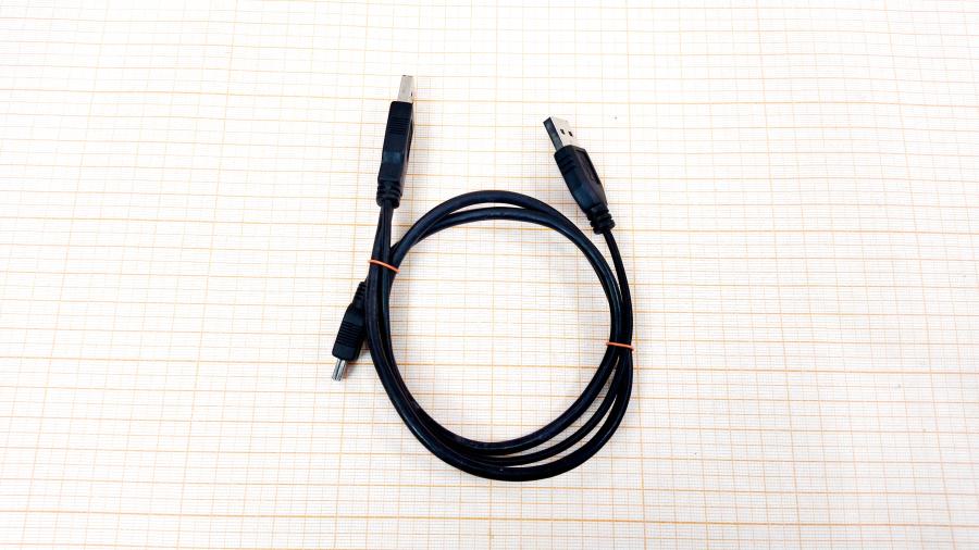 218-187-001 Кабель mini-usb  USB A (M) + USB A (M) - MiniUSB (M) 0.6M #1