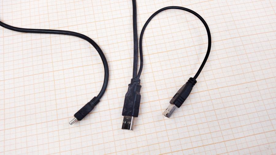 218-187-001 Кабель mini-usb  USB A (M) + USB A (M) - MiniUSB (M) 0.6M #2