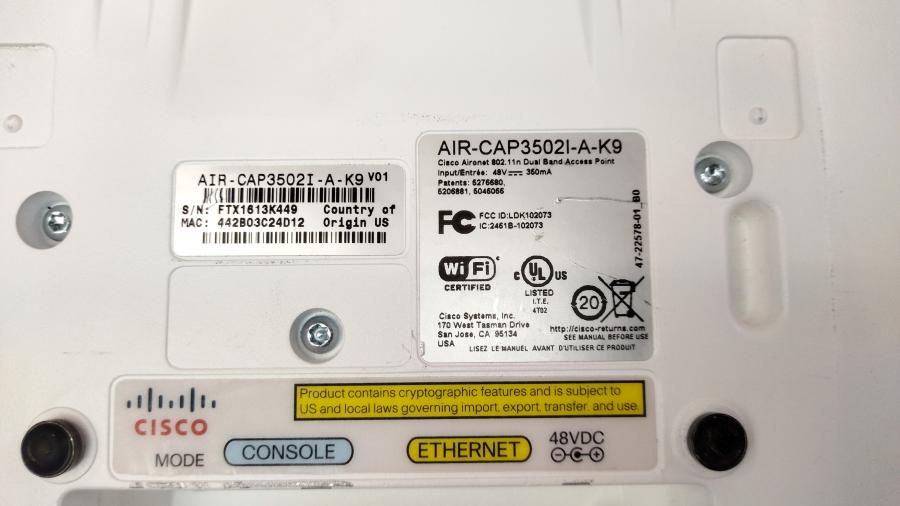 218-197-001 Точка доступа CISCO AIR-CAP3502I-A-K9 #9