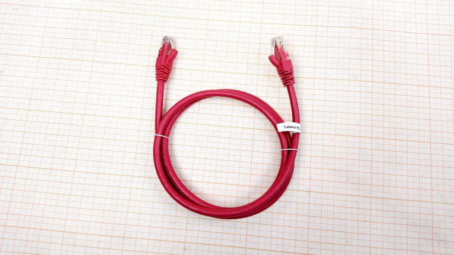 218-209-001 Патч-корд Cabeus PC-UTP-RJ45-CAT.6-1M-RD #1