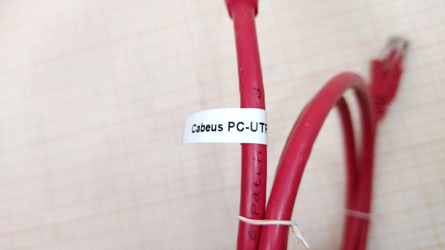 218-209-001 Патч-корд Cabeus PC-UTP-RJ45-CAT.6-1M-RD #2