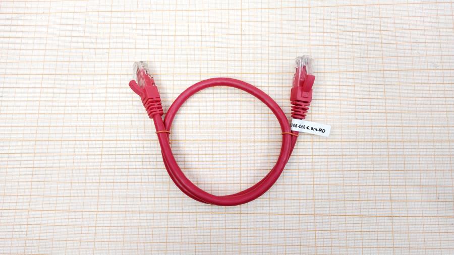 218-210-001 Патч-корд Cabeus PC-UTP-RJ45-CAT.6-0.5M-RD #1