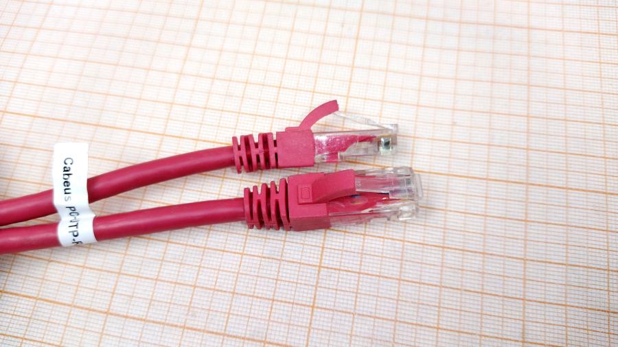 218-210-001 Патч-корд Cabeus PC-UTP-RJ45-CAT.6-0.5M-RD #5