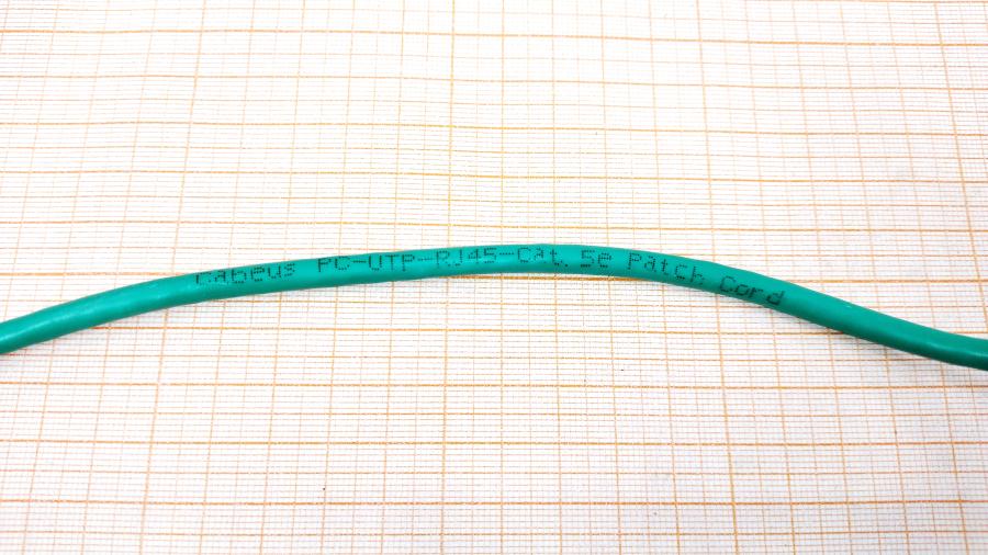 218-212-001 Патч-корд Cabeus PC-UTP-RJ45-CAT.5E-2M-GN #4