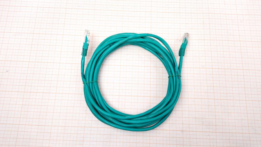 218-213-001 Патч-корд Telecom U/UTP Cat.5E 5m Зелёный #1