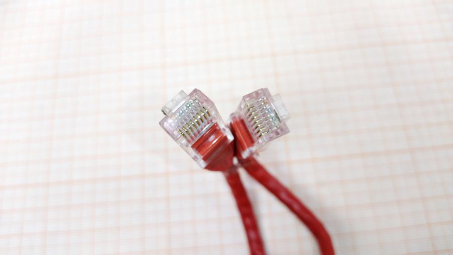 218-214-001 Патч-корд  U/UTP Cat.5E 0.25m Красный #3