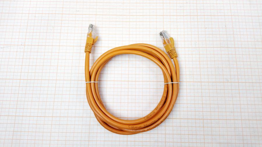 218-215-001 Патч-корд Cabeus  PC-UTP-RJ45-CAT.5E-2M-OR #1