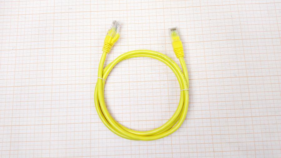 218-216-001 Патч-корд Cabeus PC-UTP-RJ45-CAT.5E-1M-YL #1