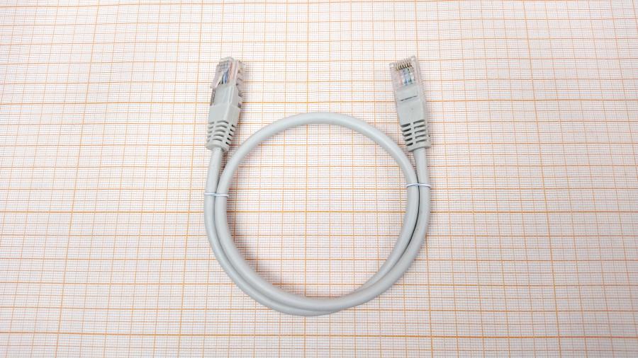 218-223-001 Патч-корд  U/UTP Cat.5E 0.5m Серый #1