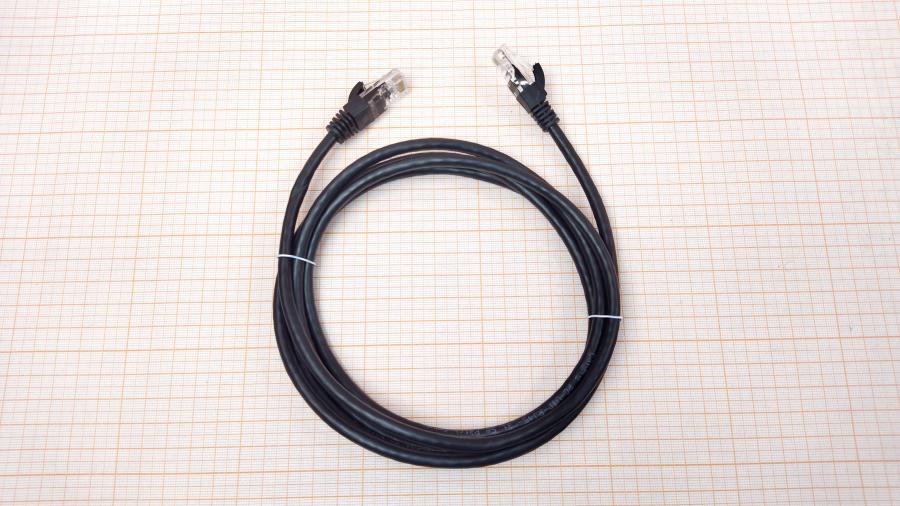 218-227-001 Патч-корд Cabeus PC-UTP-RJ45-CAT.5E-2M-BK #1