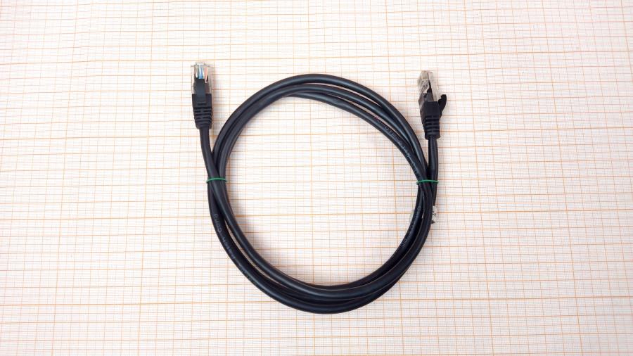 218-229-001 Патч-корд Cabeus PC-UTP-RJ45-CAT.5E-1.5M-BK #1