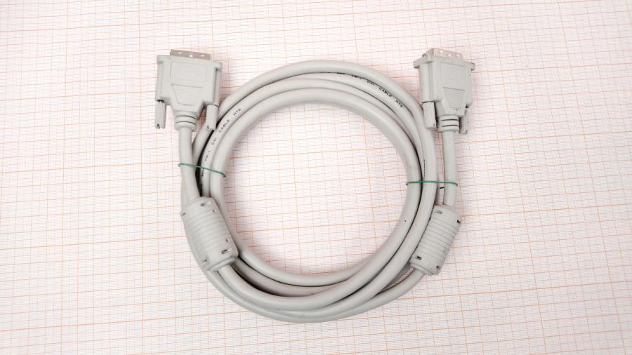 218-234-001 Кабель DVI для ЖК мониторов  DVI-D (M) - DVI-D (M) 3m Dual link gy fb #1