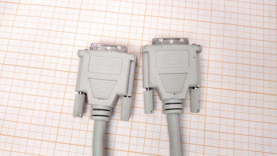 218-234-001 Кабель DVI для ЖК мониторов  DVI-D (M) - DVI-D (M) 3m Dual link gy fb #2