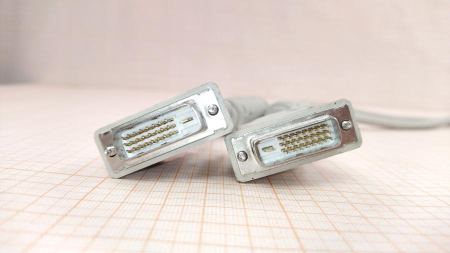 218-234-001 Кабель DVI для ЖК мониторов  DVI-D (M) - DVI-D (M) 3m Dual link gy fb #3