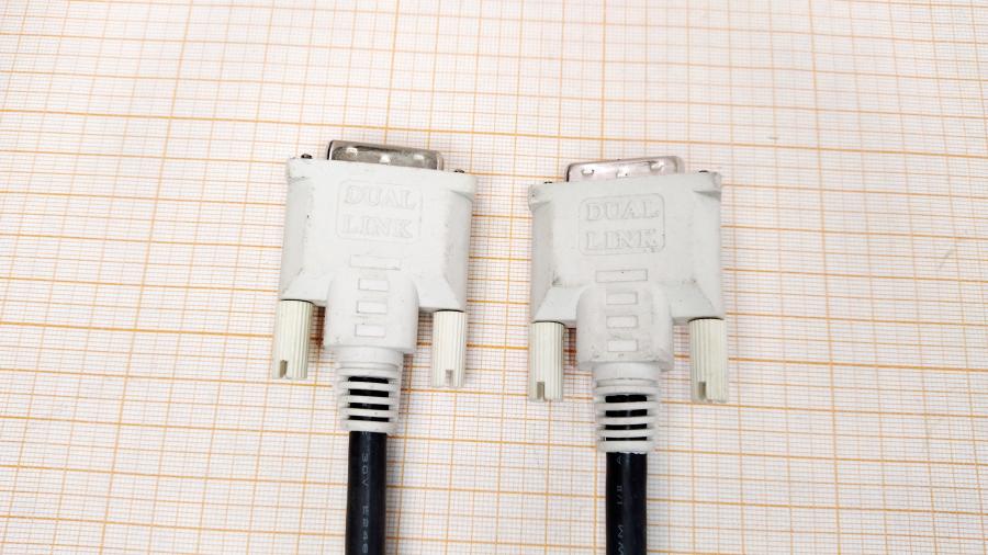 218-235-003 Кабель DVI для ЖК мониторов  DVI-D (M) - DVI-D (M) 1.8m Dual link fb #2