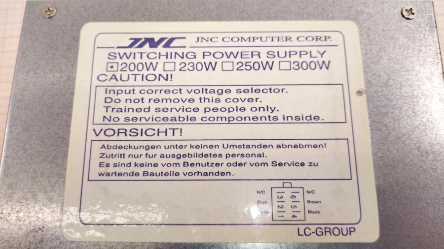 219-125-001 Блок питания AT  JNC 200W #3