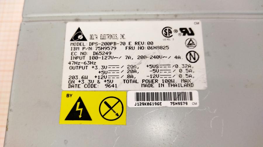 219-127-001 Блок питания AT DELTA DPS-200PB-70 #3