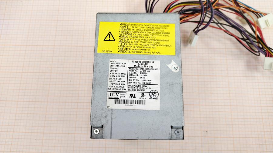 219-128-001 Блок питания AT  Minebea MSL145SOOSCV10 #2