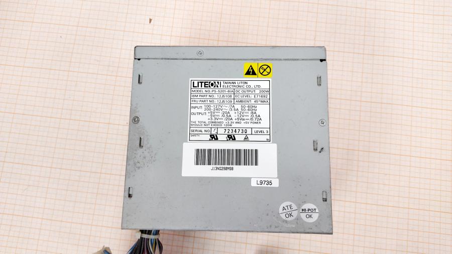 219-130-001 Блок питания AT LITE-ON PS-5201-6IA #2