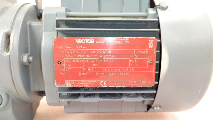 219-151-001 Мотор-редуктор SEW Eurodrive SA47 DT71D-4 #2