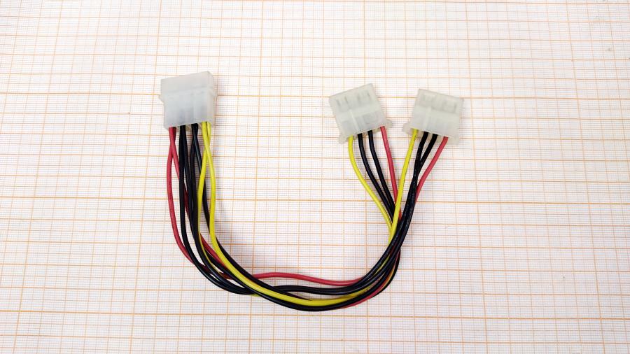 219-155-001 Переходник питания  Molex 4Pin - 2x Molex 4Pin #1