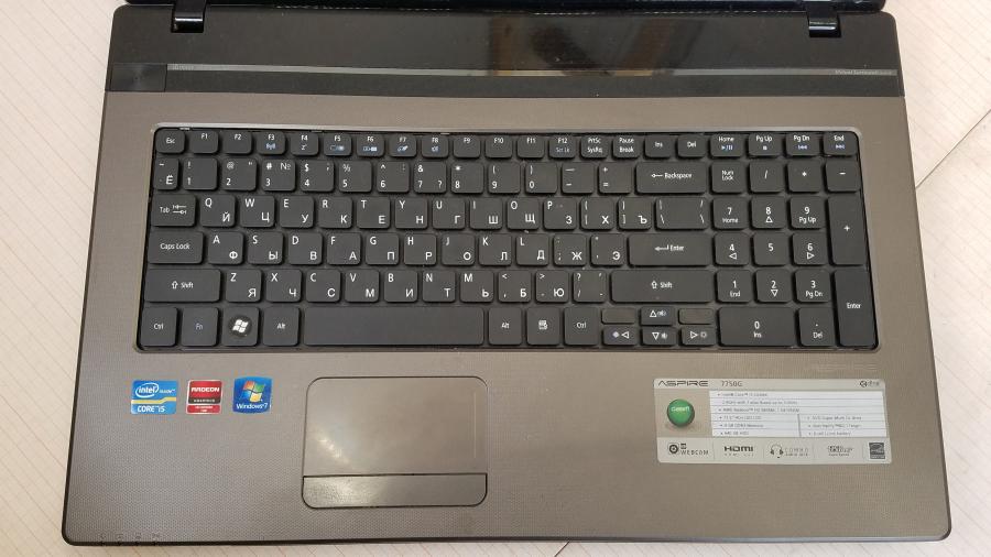 220-023-001 Ноутбук ACER Aspire 7750G-2434G64Mnkk #7