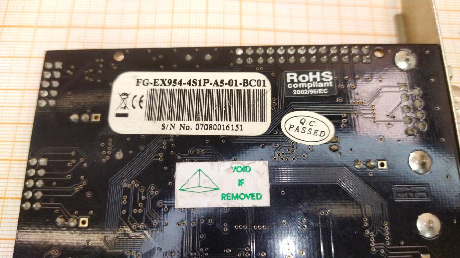 193-287-001 Контроллер PCI Espada FG-EX954-4S1P-A5-01-BC01 #6