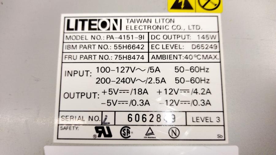 219-215-001 Блок питания AT LITE-ON PA-4151-9I #3