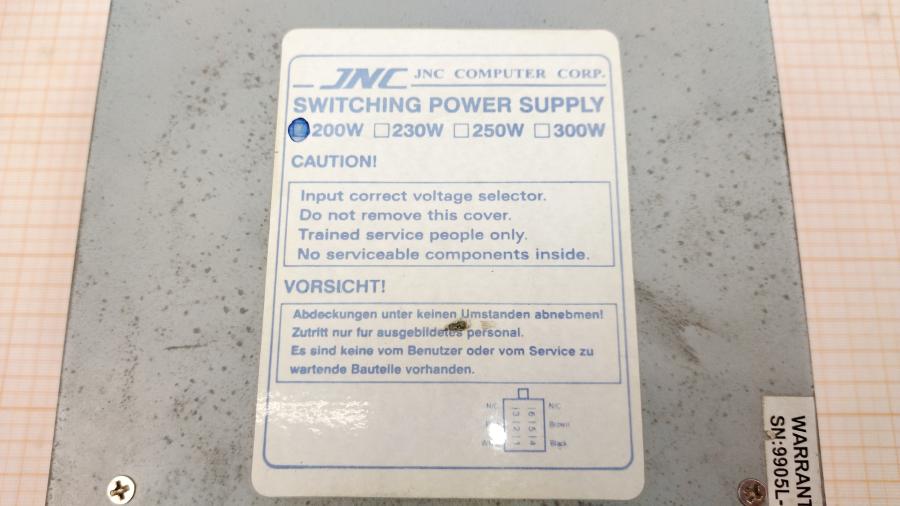 219-125-002 Блок питания AT  JNC 200W #3