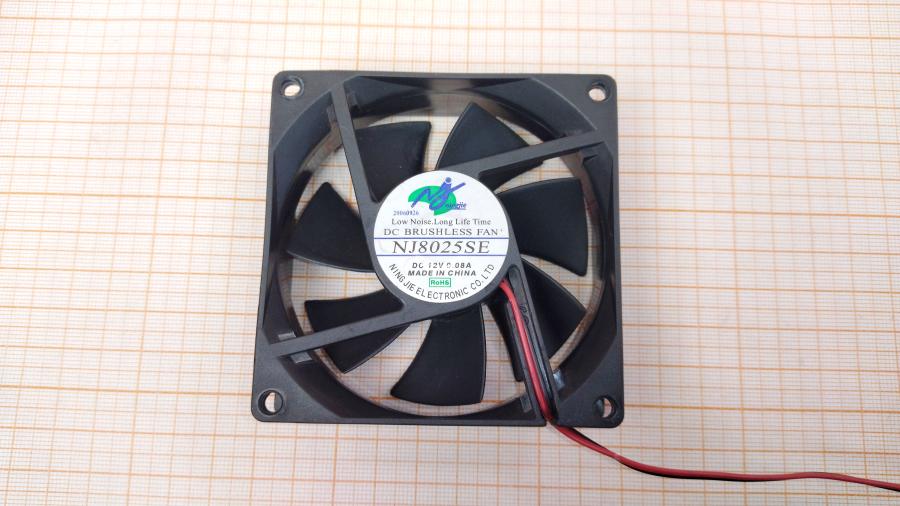 219-220-001 Вентилятор  NING JIE NJ8025SE 2x Molex #2