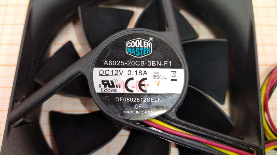 219-230-001 Вентилятор COOLER MASTER A8025-20CB-3BN-F1 #2