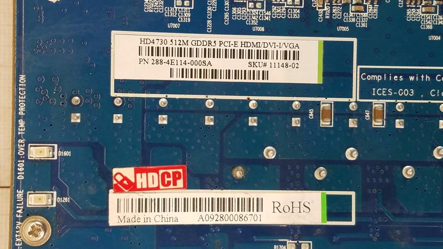 219-233-001 Radeon™ HD Series SAPPHIRE Radeon HD4730 #6