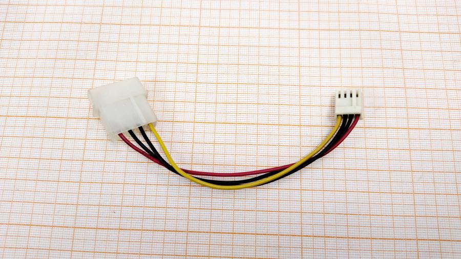 219-251-001 Переходник питания  Molex 4Pin (F) - FDD 4Pin (M) 0.12M #1